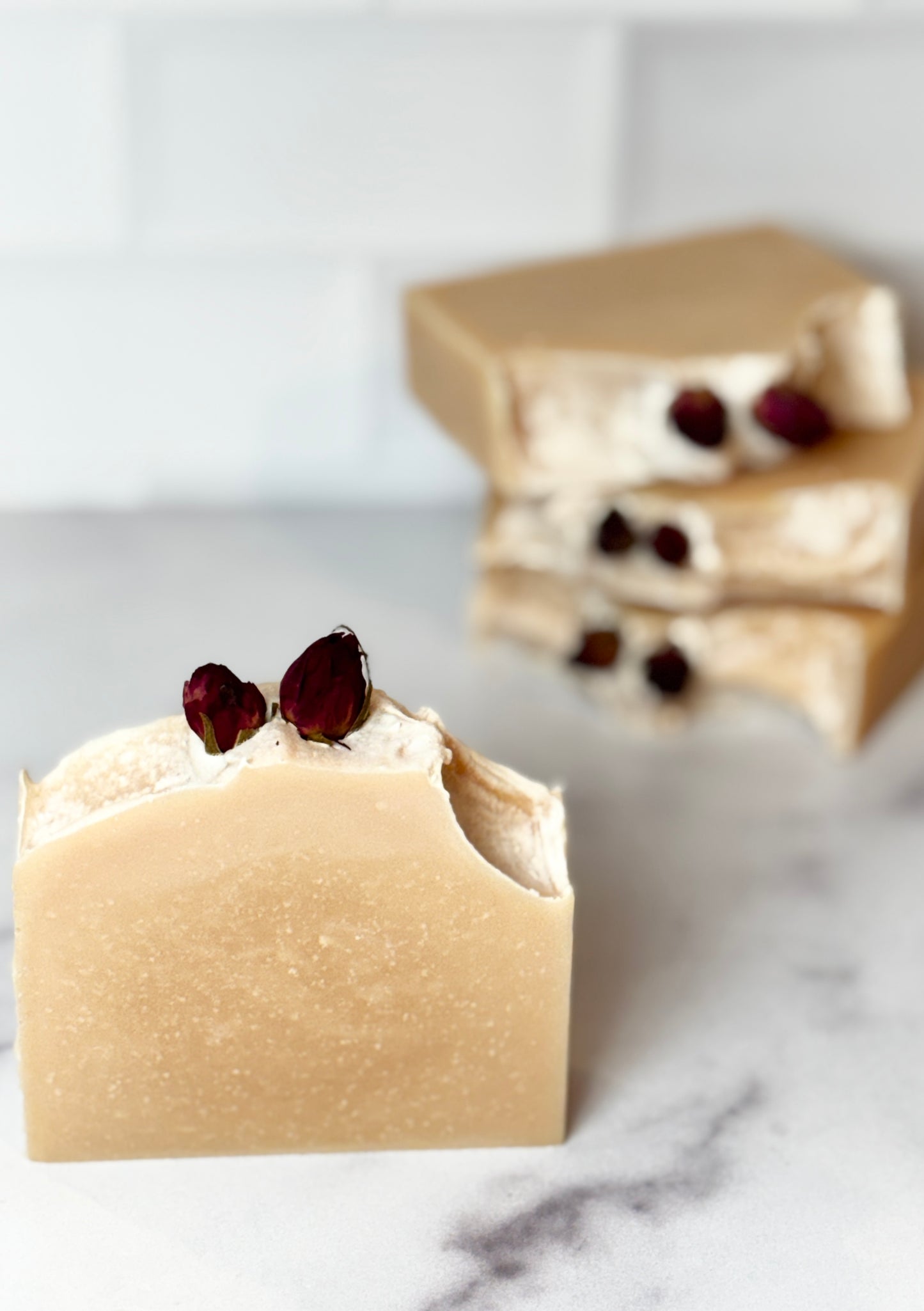 Coconut Milk & Rose Soap - Lait de Coco et Rose