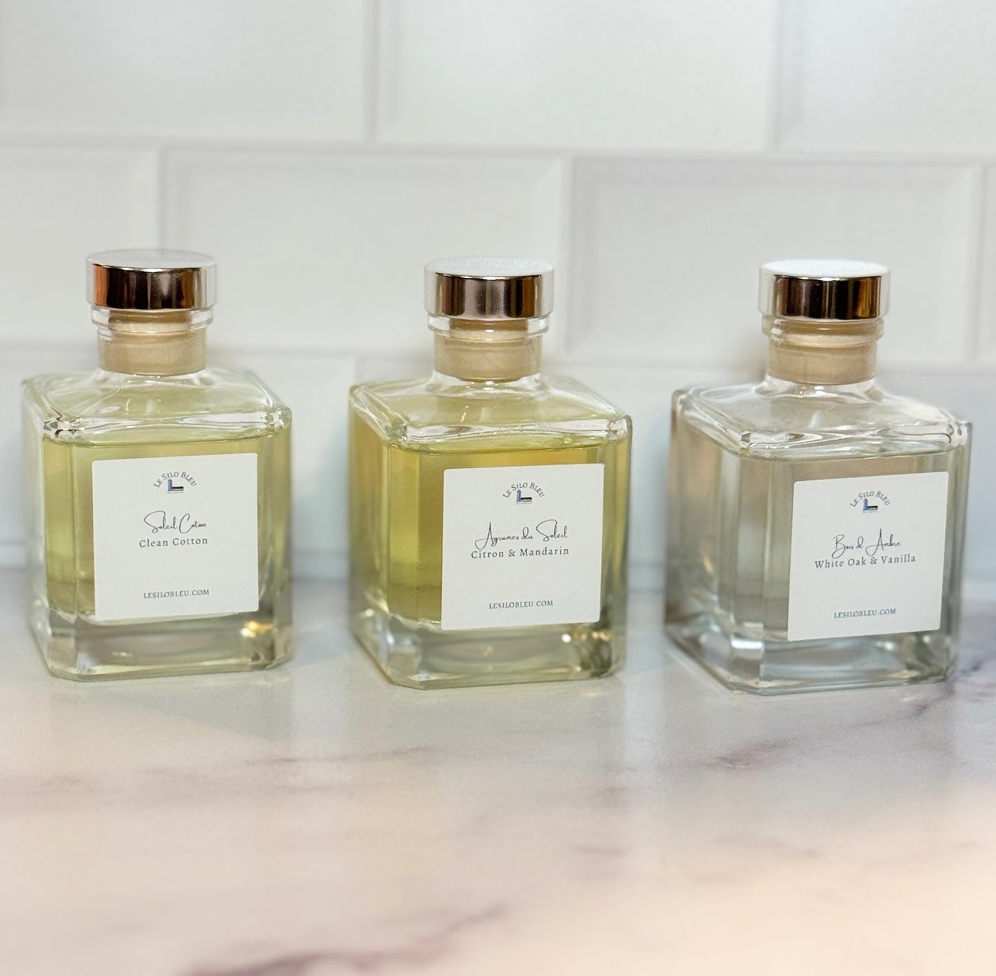 Clean Cotton Reed Diffuser Set // Soleil Coton Diffuseur de Parfum