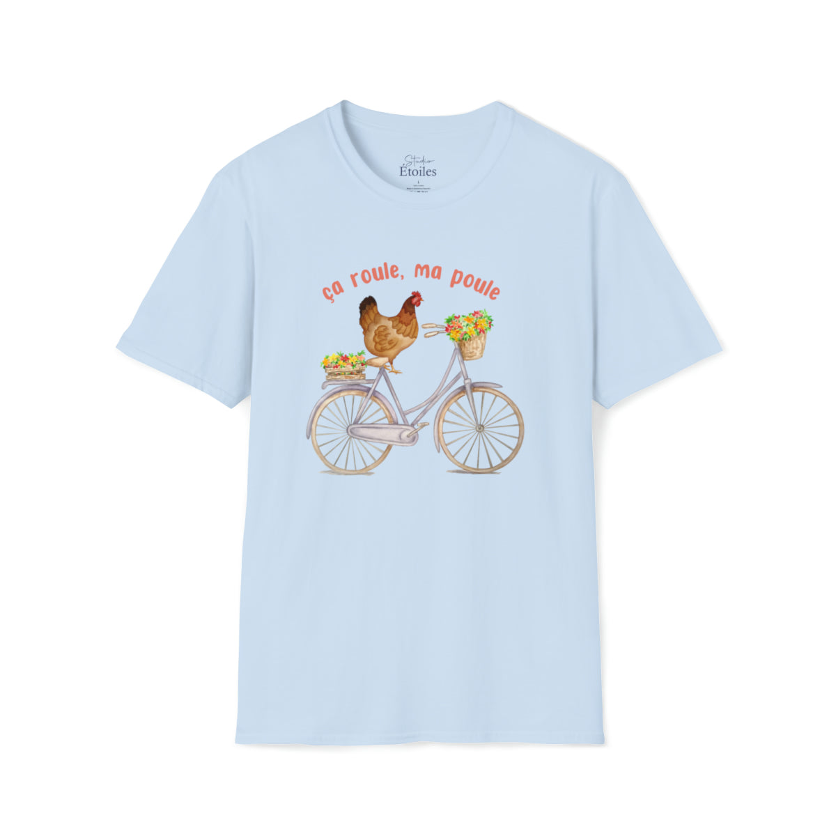 Chicken on Bike Ça Roule, Ma Poule T-Shirt