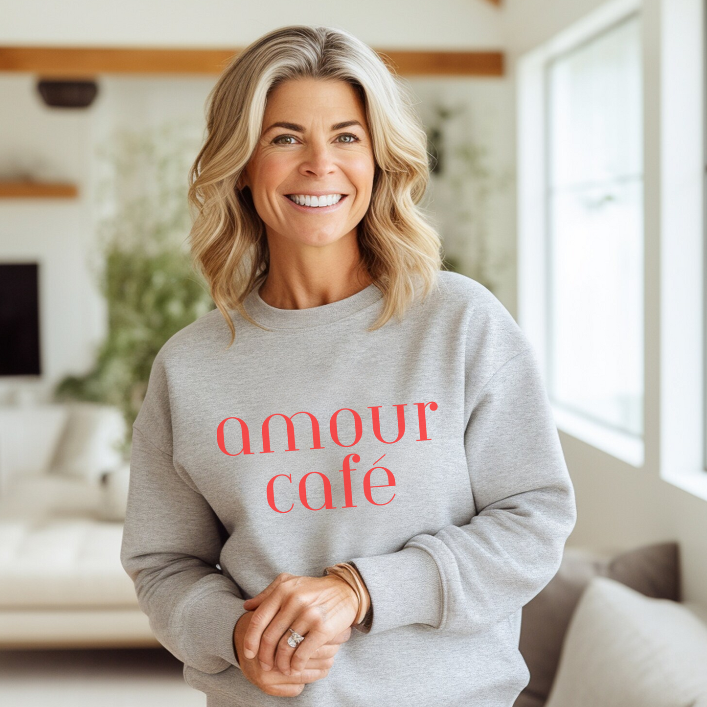 Amour Cafe Crewneck Sweatshirt