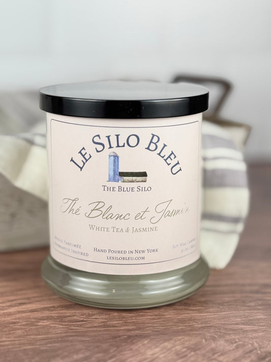 Thé Blanc et Jasmin - White Tea and Jasmine Scented Soy Wax Candle