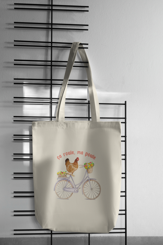 Chicken on Bike - Ça Roule, Ma Poule Tote Bag