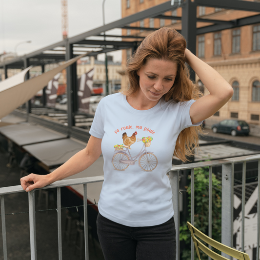 Chicken on Bike Ça Roule, Ma Poule T-Shirt