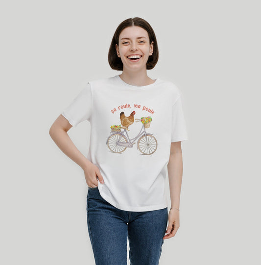 Chicken on Bike Ça Roule, Ma Poule T-Shirt