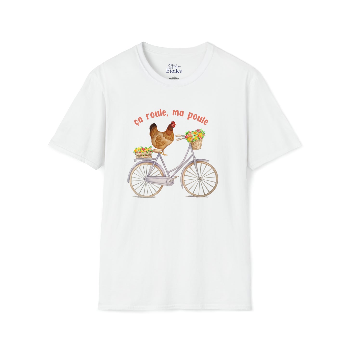 Chicken on Bike Ça Roule, Ma Poule T-Shirt