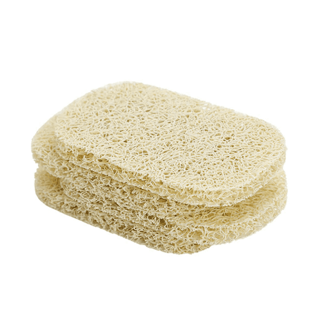 This soap lift allows water to drain and air to circulate extending the life of your soap. This soap lift is made from soy & corn derived bioplastics. BPA Free and be cut into smaller pieces for use with multiple soaps. A stack of four rectangle with rounded corner soap lifts are on a white background.
