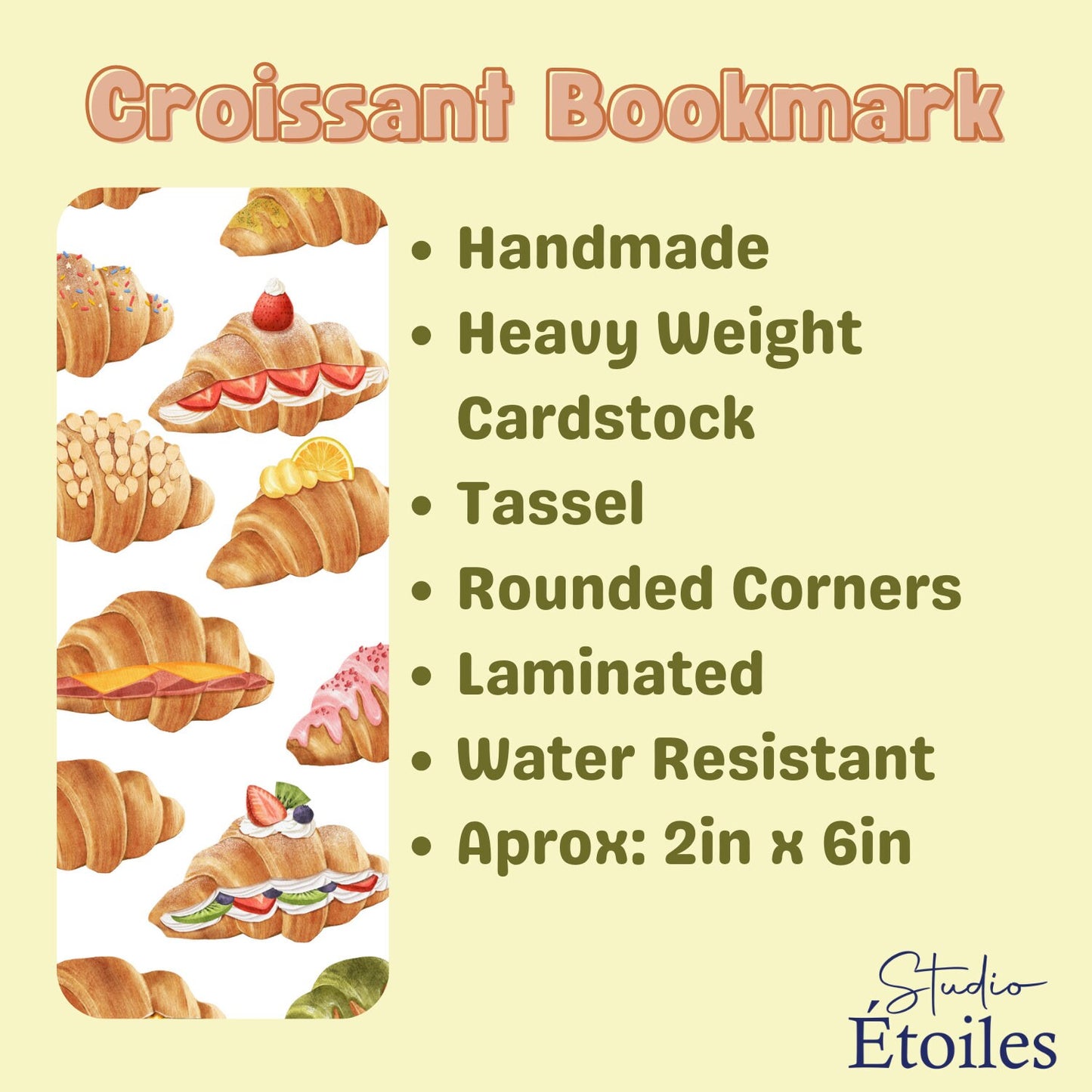 Croissant Bookmark