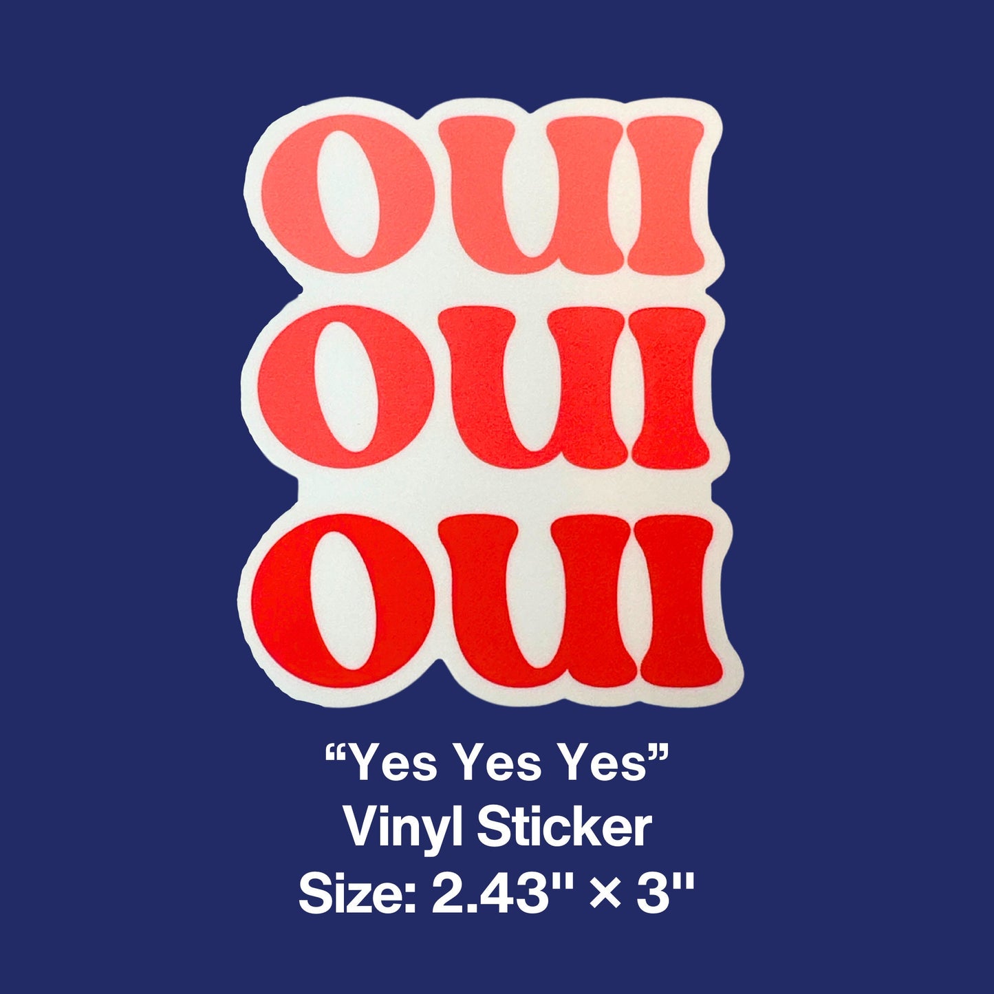 Oui Sticker
