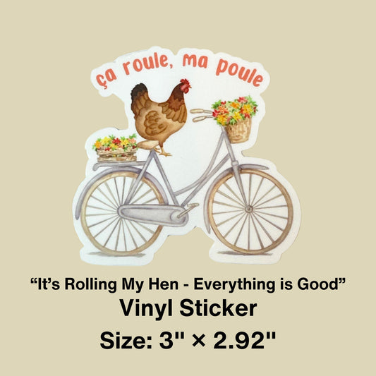 Ca Roule, Ma Poule Chicken Sticker