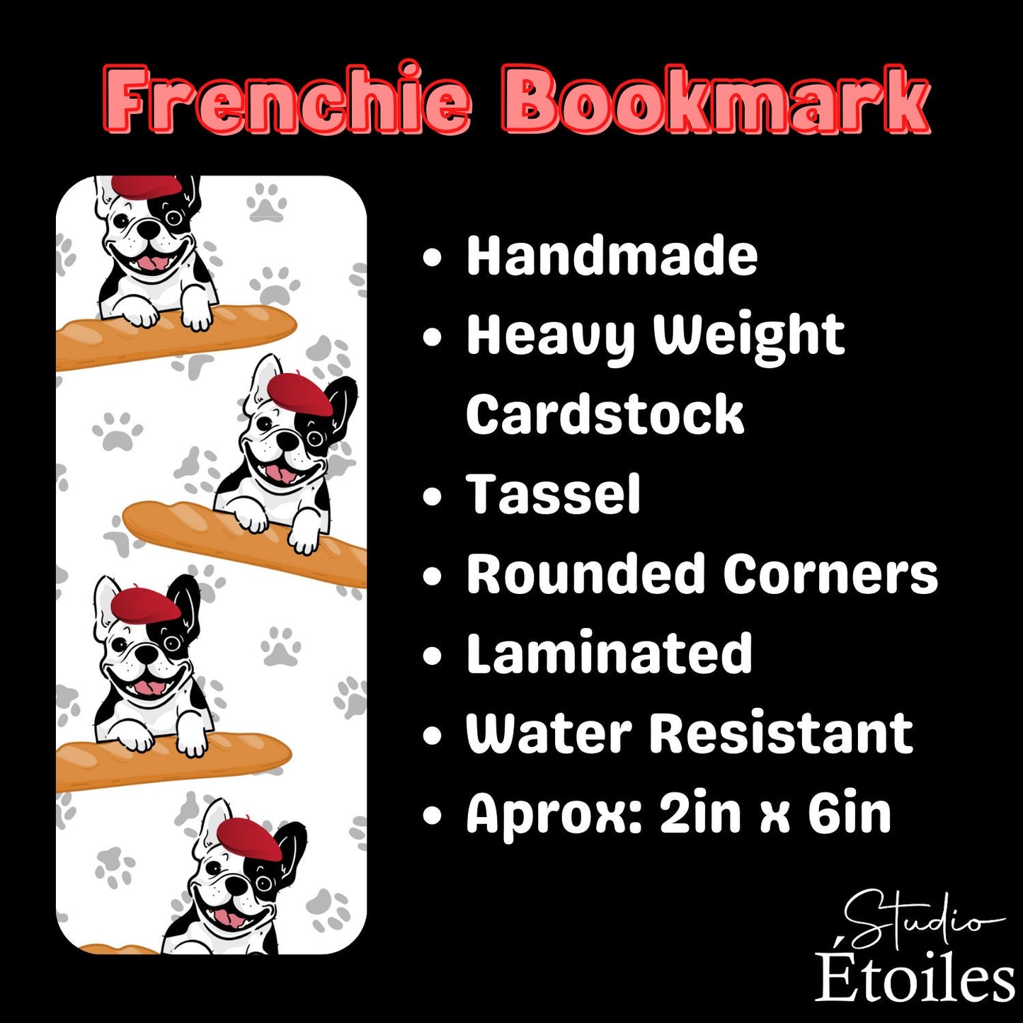 Frenchie Bookmark