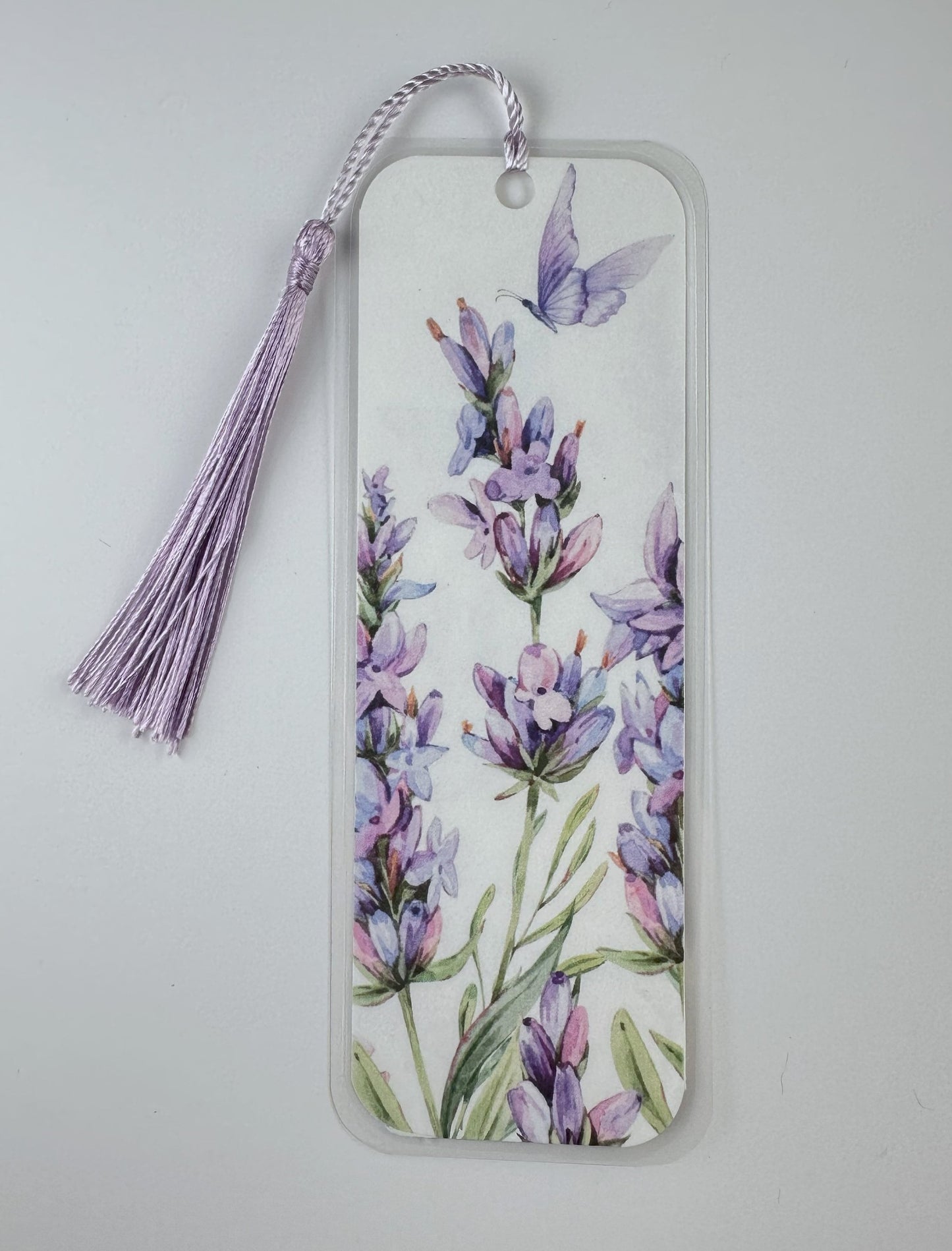 Lavender Butterfly Bookmark