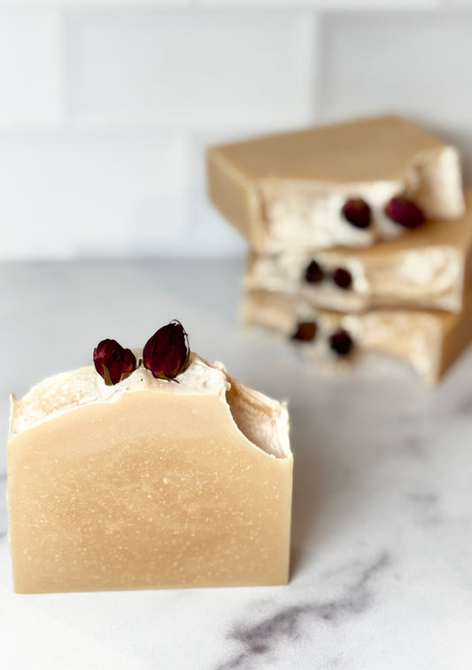 Coconut Milk & Rose Soap - Lait de Coco et Rose