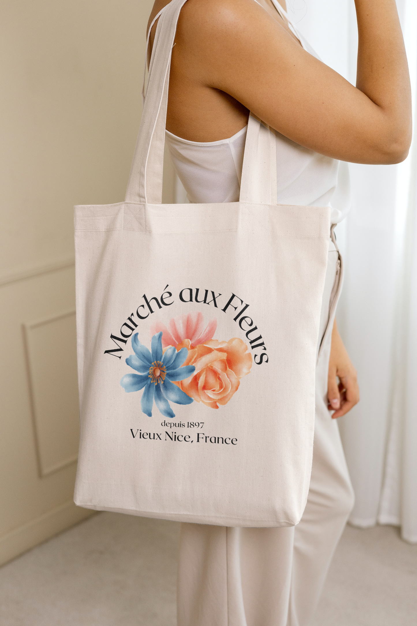 Marche aux Fleurs Tote Bag