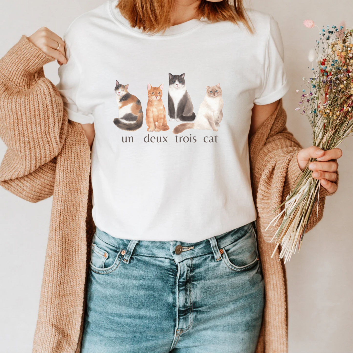 Un Deux Trois Cat T-Shirt